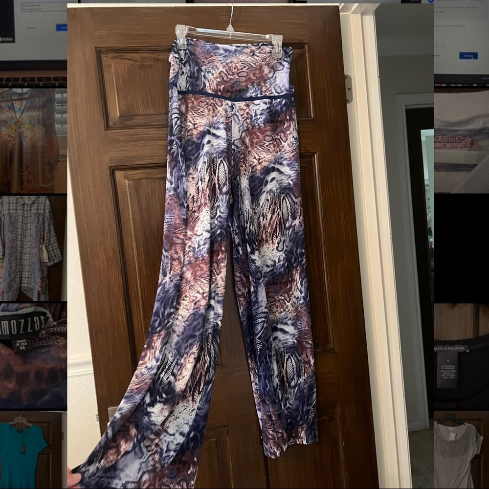 Animal Print Flare Pants